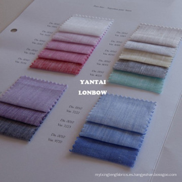del proveedor de China 16 colores listos stock 100% tela de lino
